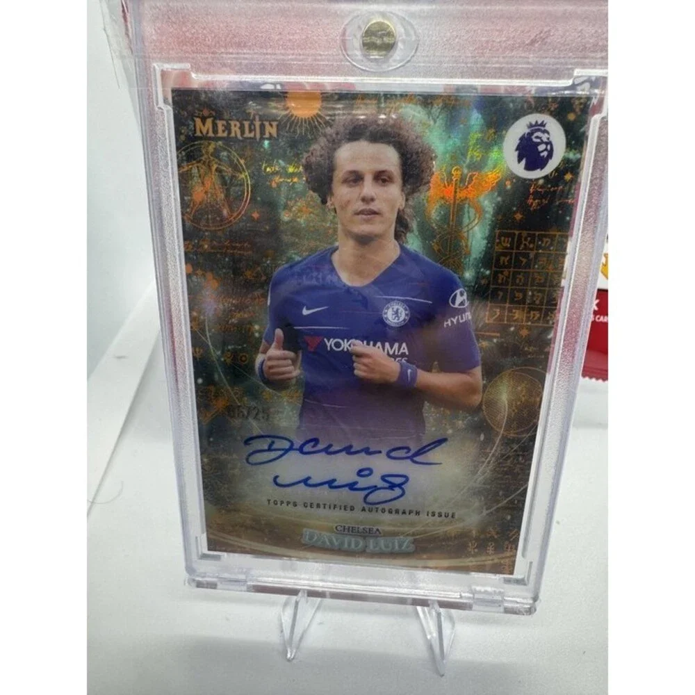David Luiz Enchanted Pen Autograph /25 Topps Merlin Premier League 2025-26 EP-DL